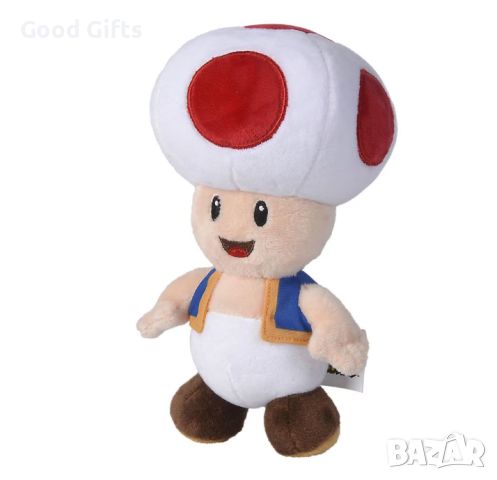 Плюшена играчка Super Mario - Гъба, 20 cm, Червен, снимка 2 - Плюшени играчки - 45949497