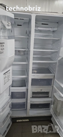 Немски инверторен хладилник LG Side-by-Side Ice maker - ГАРАНЦИЯ, снимка 2 - Хладилници - 52630231