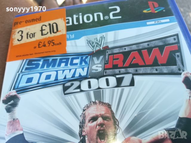 *SMACK DOWN RAW 2007 SONY PS2 GAME 0607241843, снимка 9 - Игри за PlayStation - 46495226