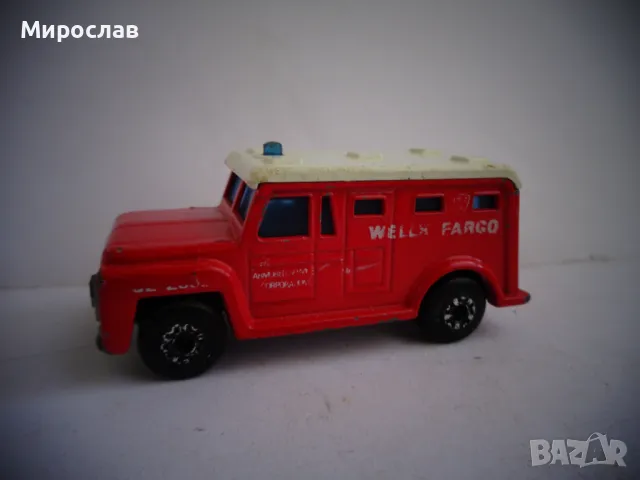 MATCHBOX ARMORED TRUCK ИНКАСО КОЛИЧКА ИГРАЧКА МОДЕЛ, снимка 1 - Колекции - 47724393