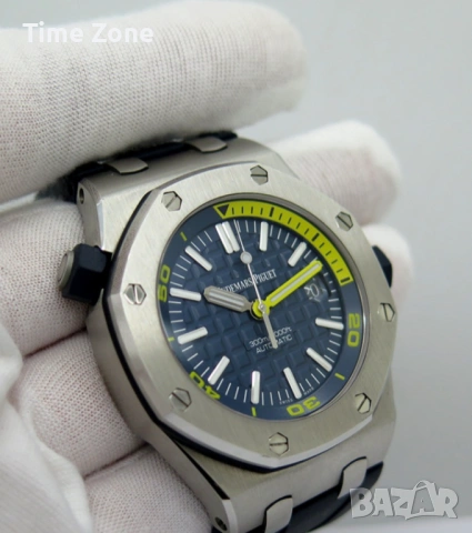 Audemars Piguet Royal Oak Offshore Diver 42mm Steel Blue Dial Automatic Различни Варианти, снимка 10 - Мъжки - 54044499