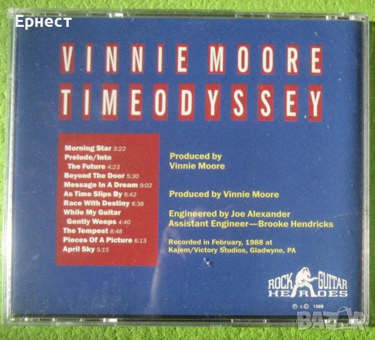 Vinnie Moore – Odyssey CD, снимка 3 - CD дискове - 45975313