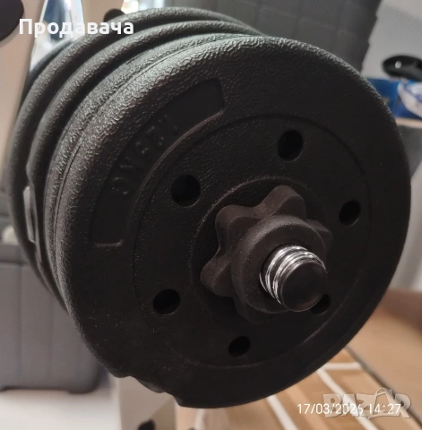 гири, дъмбели стават 15кг., снимка 3 - Фитнес уреди - 53877176