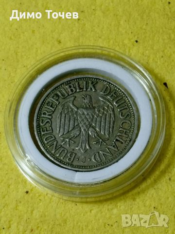 монета 1950 г- една германска марка, снимка 1 - Нумизматика и бонистика - 46308763