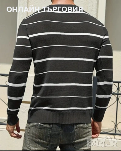 Модерен мъжки пуловер , снимка 2 - Пуловери - 53430902