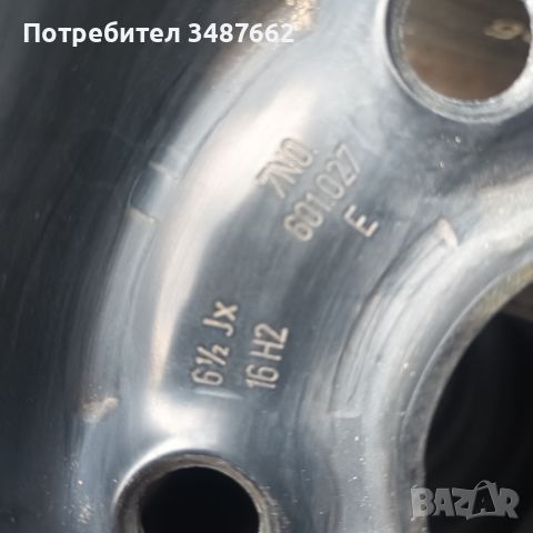 16цола за VW Audi  6.5 ×16 ет33 5×112  ц.57.1 , снимка 4 - Гуми и джанти - 46197163