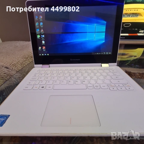 Лаптоп lenovo yoga 300 11BR бял, снимка 6 - Лаптопи за работа - 53668351