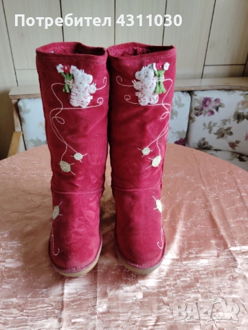 Червени ботъши BRONX 37 номер, снимка 2 - Детски боти и ботуши - 53391257
