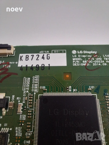 T-Con 6870C-0553A от LG55UF8607, снимка 2 - Части и Платки - 53745740