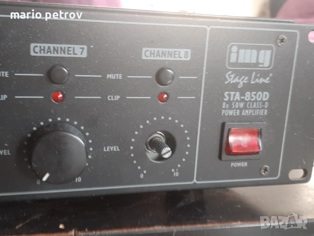Продавам повредено осем канално мощтно стъпало IGM STAGE LINE STA850D ЦЕНА-45 Евро, снимка 6 - Други - 54114136