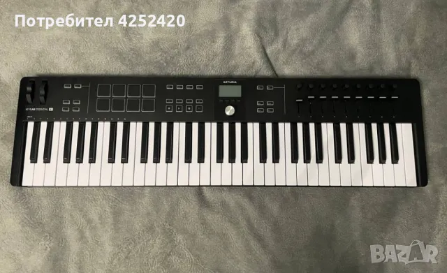 Arturia KeyLab Essential 61 mk3 - MIDI клавиатура, снимка 2 - Ресийвъри, усилватели, смесителни пултове - 49442025