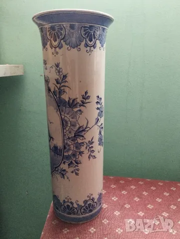 Стара порцеланова ваза блу делф, снимка 3 - Други ценни предмети - 48810911