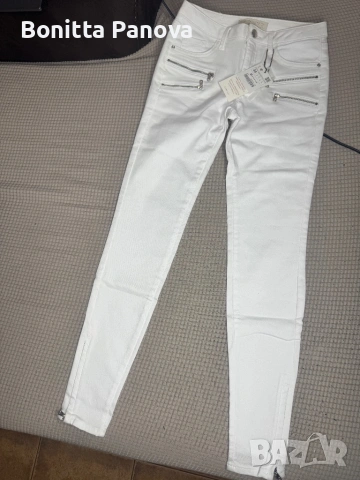 Бели дънки Zara Basic