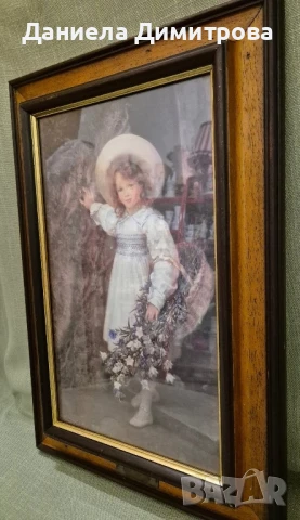 Картина принт, с малко момиченце, снимка 3 - Картини - 51025257