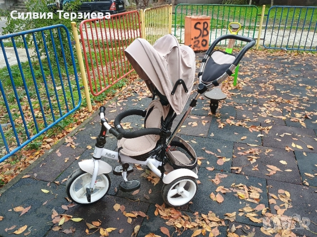 Триколка Lorelli - Neo, Ivory, с въздушни гуми, бежова