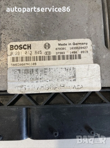 Блок за управление на двигателя (ECU) за Jeep Patriot 2.0 Crd (2008) 05187596AB, 0281013845 , снимка 2 - Части - 53564107