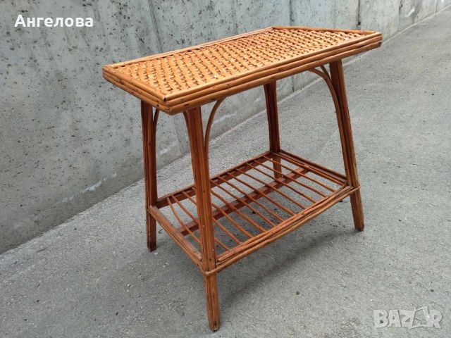 Ратанова маса, снимка 2 - Градински мебели, декорация  - 45693714