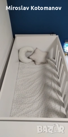 Детско легло с кошара и шкафче 3 в 1, снимка 5 - Кошарки - 53226259