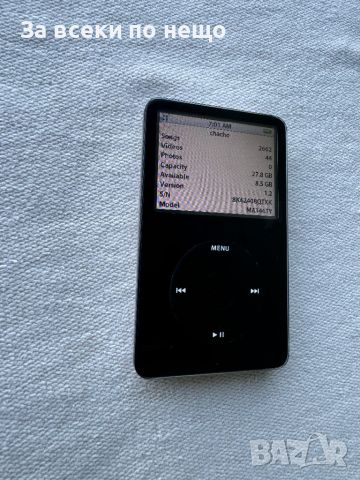 Айпод Apple iPod Classic 5th Generation Black A1136 30GB EMC 2065 Айпод Apple iPod Classic 5th Gener, снимка 11 - iPod - 46419708