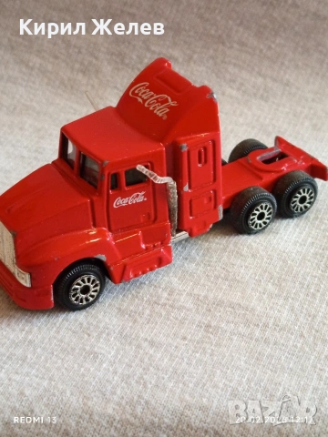 Метална количка Камион COCA COLA за КОЛЕКЦИЯ ДЕКОРАЦИЯ 31127, снимка 3 - Колекции - 53559443