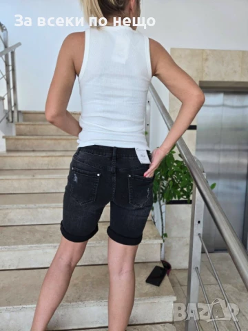 Guess Дамски Летен Мек Памучен Рипсен Потник Гес - 3 Налични Цвята Код VL-111, снимка 7 - Потници - 50919477