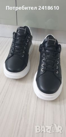 Karl Lagerfeld Leather Mens Size 43/27.5см - 28 UK 9 US 10 ОРИГИНАЛ! Ест . кожа!, снимка 6 - Кецове - 46390870