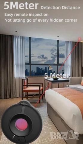 Детектор Безжична Камера Безжичен Детектор на Камери Инфрачервен Безжичен Сигнал Срещу Скрити Камери, снимка 10 - Други - 53646343