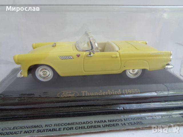 1:43 THUNDERBIRD 1955 КОЛИЧКА РЕТРО МОДЕЛ, снимка 2 - Колекции - 45998041