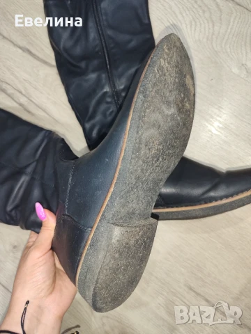 Дамски ботуши на нисък ток, черни Tendenz, номер 40, снимка 4 - Дамски ботуши - 50554393