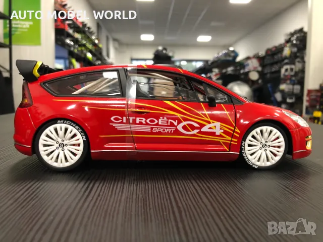 Рядък модел метална колекционерска количка SOLIDO CITROEN C4 WRC 1:18, снимка 7 - Колекции - 47108439