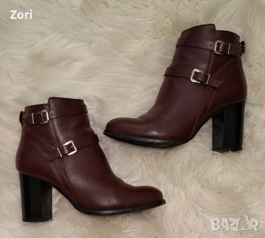 Боти от ЕСТЕСТВЕНА КОЖА, подходящи за широк крак, снимка 2 - Дамски боти - 52230837