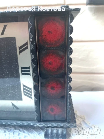 Красив часовник от ковано желязо, снимка 2 - Антикварни и старинни предмети - 50607941