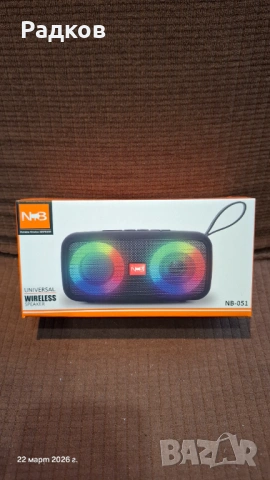 Блутут колонка NB-051 с Радио, USB, TF, снимка 6 - Bluetooth тонколони - 53937153