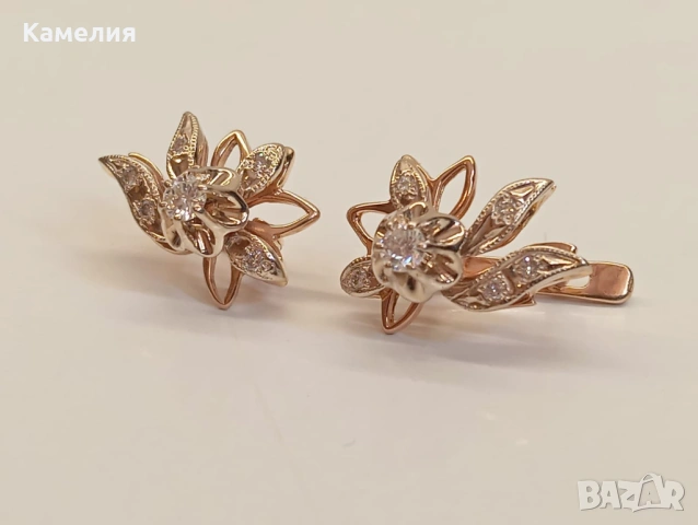 Руско злато , снимка 2 - Обеци - 54120165