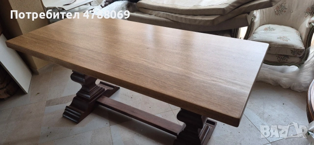 Уникална масивна маса от дърво, снимка 2 - Маси - 54097643