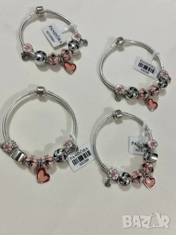 гривни PANDORA::най-високо качество едно към едно сребро pandora 925 , снимка 10 - Гривни - 51041965