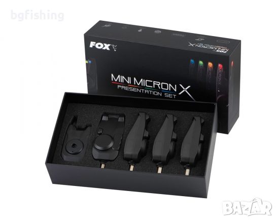 Комплект сигнализатори Fox Mini Micron X, снимка 8 - Екипировка - 45447210