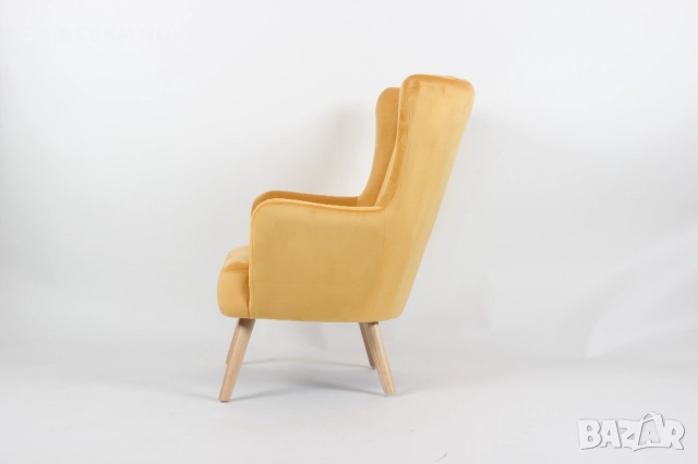 Фотьойл RANDY оранжево/натурално Код P1285, снимка 2 - Дивани и мека мебел - 51944225