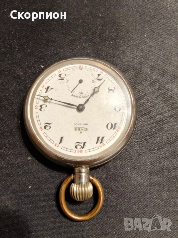 Швейцарски джобен часовник - ELVES ANTICHOC ANCRE 16 RUBIS, снимка 17 - Джобни - 48835833