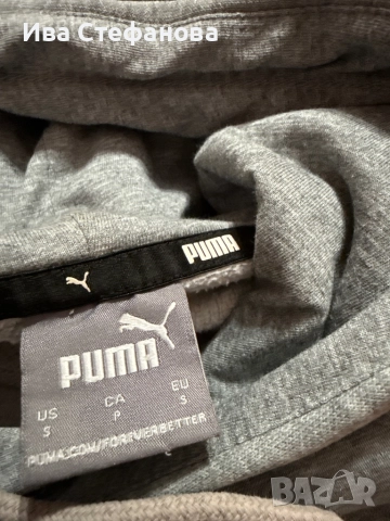 Нова сива оригинална маркова качулка суичър ватирана блуза худи Puma Пума , снимка 4 - Блузи с дълъг ръкав и пуловери - 52467285