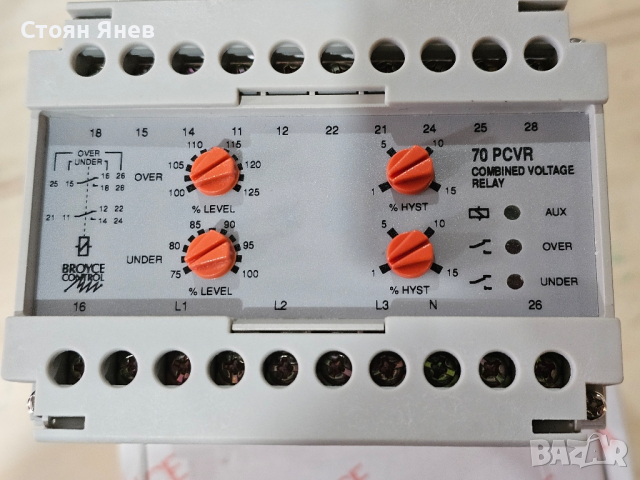 Комбинирано реле за волтаж Broyce Control 70PCVR

, снимка 3 - Резервни части за машини - 44967585