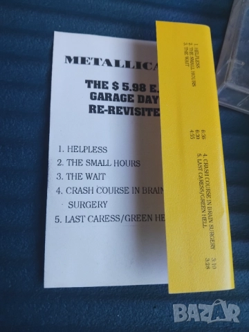 Metallica '87 - аудио касета музика, снимка 2 - Аудио касети - 52417950