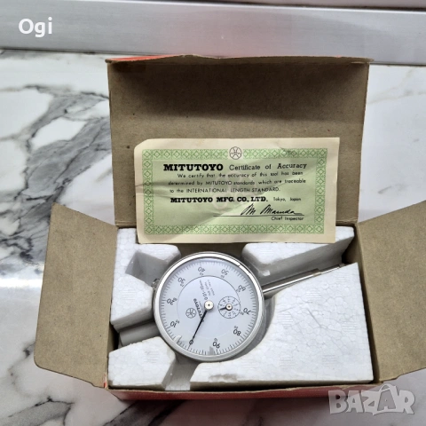Индикаторен часовник MITUTOYO , снимка 7 - Шублери - 53524828