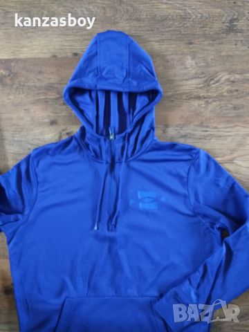 Under Armour Men's Fleece 1/2 Zip Hoodie - страхотно мъжко горнище Л, снимка 6 - Спортни дрехи, екипи - 45626173