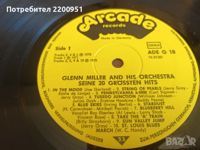 GLENN MILLER, снимка 8 - Грамофонни плочи - 47639995