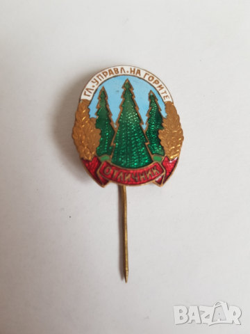 Стара царска значка "Главен управител на горите отличник", снимка 1 - Колекции - 45056430