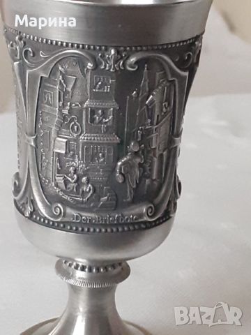 Кана и чаши за ракия от калай Antik*Vintage*, снимка 16 - Антикварни и старинни предмети - 45119346