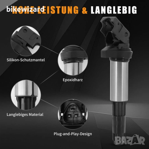 Dokili 4бр. Запалителна бобина OEM # 48206 12131712219 12138657273 за BMW + свещи НОВИ, снимка 3 - Части - 52870422