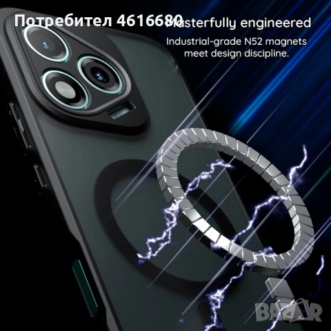 CandyCase MagSafe - Huawei Pura 80 Pro, Huawei Pura 80 Ultra - черен и бял, снимка 9 - Калъфи, кейсове - 52810924