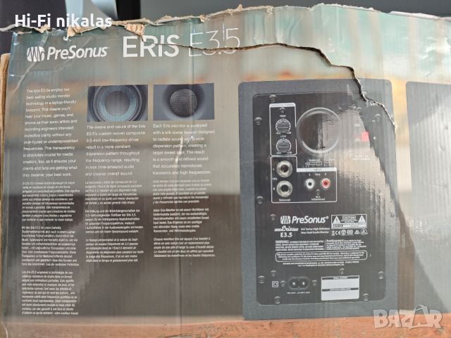 стерео монитори студийни тонколони PreSonus Eris 3.5, снимка 4 - Тонколони - 46260952